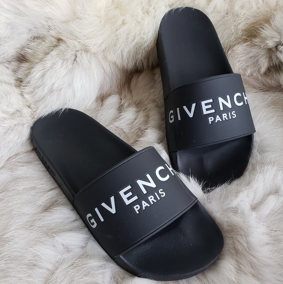 givenchy paris black slides